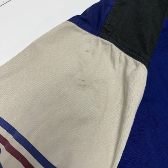 Express Rider Aztec Western Shirt Mens XL 26x29 Blue Embroidered Long Sleeve - Picture 9 of 14